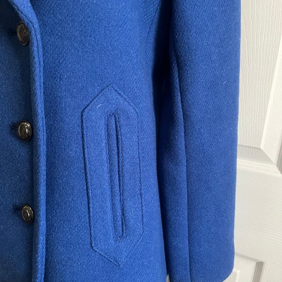 Banana Republic Royal Blue Peacoat - Wool blend - size S, but will fit size M - Picture 9 of 16